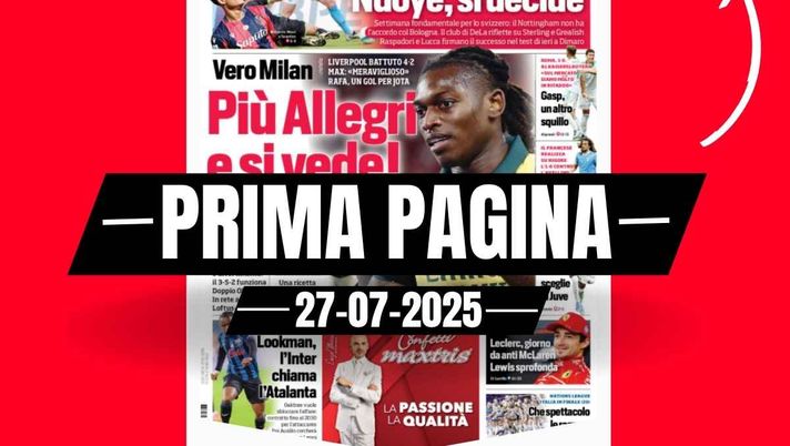 Prima pagina Corriere dello Sport: Milan col Liverpool. Più Allegri e si vede
