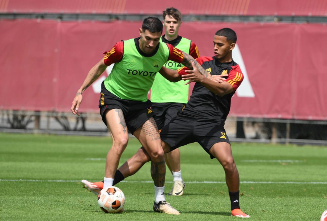 Roma, allenamento a Trigoria in vista del Milan: c’è Azmoun – FOTO GALLERY - immagine 18