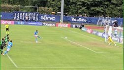 Napoli-Catanzaro 2-0, Lucca si procura un rigore e lo trasforma con freddezza IL VIDEO