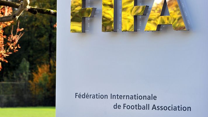 ZURICH, SWITZERLAND - OCTOBER 20: The FIFA logo is seen outside the FIFA headquarters prior to the FIFA Executive Committee Meeting on October 20, 2011 in Zurich, Switzerland. During their third meeting of the year, held over two days, the FIFA Executive Committee will approve the match schedules for the FIFA Confederations Cup Brazil 2013 and the 2014 FIFA World Cup Brazil. (Photo by Harold Cunningham/Getty Images)
