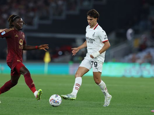 ROMA, ITALIA - MAGGIO 18: Joao Felix, attaccante del Milan autore del momentaneo pareggio contro la Roma. (Foto di Claudio Villa/AC Milan via Getty Images) L’addio di Ranieri, l’orgoglio della Roma e il tracollo del Milan- immagine 5