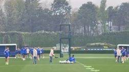 VIDEO FCIN1908 / Inter-Bayern: solito rito di Thuram nell’allenamento della vigilia