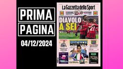Prima pagina Gazzetta dello Sport: “Diavolo a 6, straMilan in Coppa Italia”
