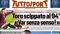 PRIMA PAGINA TUTTOSPORT OGGI: “Kolo tu resti qui”