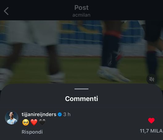 commento Reijnders video Milan