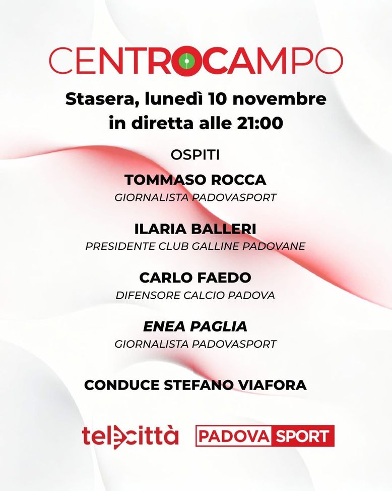 Appuntamento alle 21 con Centrocampo, il nostro talk sul Padova: ospiti e temi- immagine 2