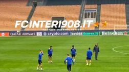 VIDEO FCIN1908 / Inter-Lipsia: rifinitura al Meazza. Frattesi a parte