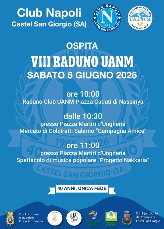 Il Club Napoli Castel San Giorgio festeggia 40 anni ed ospita il raduno Uanm- immagine 2