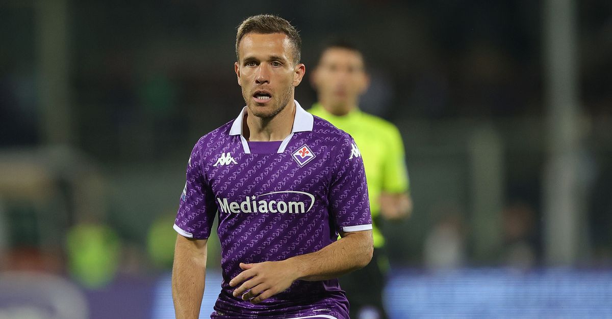 UEFA Conference League football match - ACF Fiorentina vs Ferencvarosi TC  Arthur Melo of the ACF