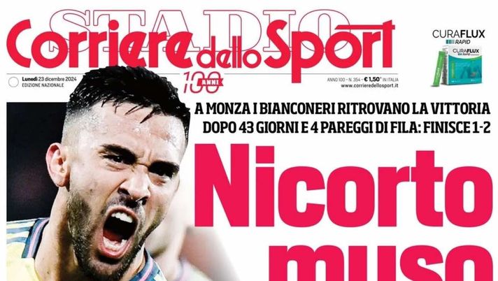 prima pagina corriere dello sport oggi