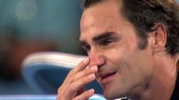 Roger Federer, il pianto della vittoria