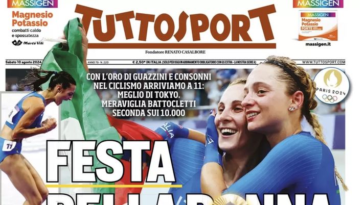 PRIMA PAGINA TUTTOSPORT OGGI: “Oggi il Napoli di Conte!” - immagine 1