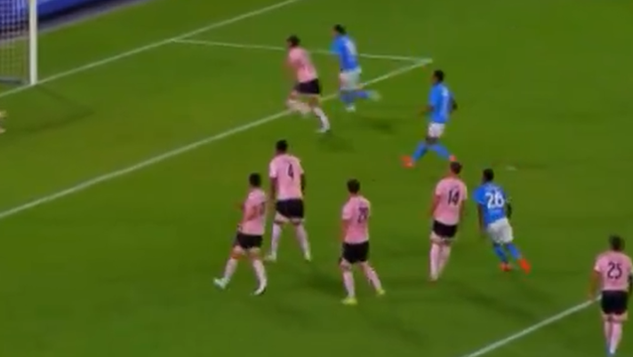 VIDEO Napoli-Palermo 1-0, azzurri subito in vantaggio con Ngonge: papera di Sirigu! - immagine 1