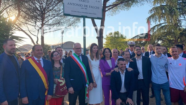 Roma, inaugurato il parco De Falchi. Presenti Angeliño e Lina Souloukou - immagine 1