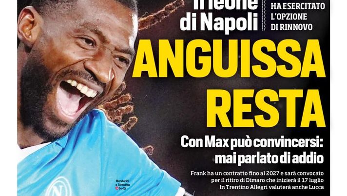Prime pagine giornali sportivi oggi: il Napoli sui media- immagine 1
