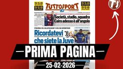 Prima pagina Tuttosport: “Ricordatevi che siete la Juve. Figuraccia Inter, vanno in fumo 20 milioni”