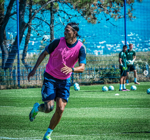 Nicolas Parravicini si allena con l'SC Bastia. (Ph credits Nicolas Parravicini, Instagram)