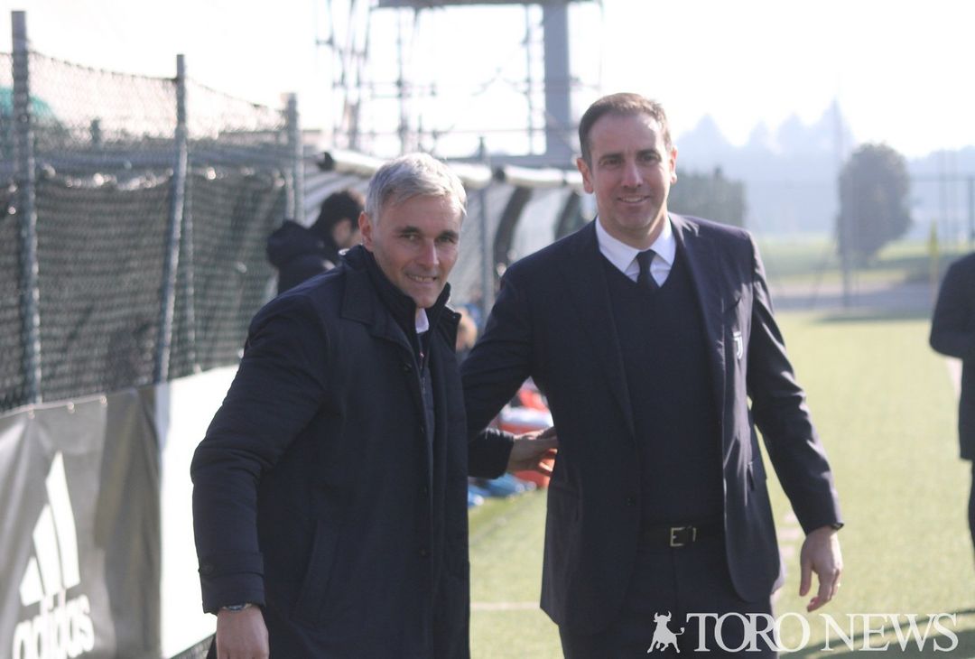 Sesia (Torino) e Zauli (Juventus) prima del derby Primavera