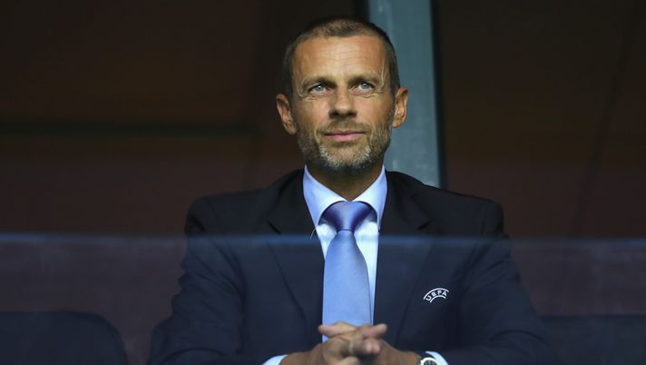 TALLINN, ESTONIA - AUGUST 15: UEFA President, Aleksander Ceferin looks on during the UEFA Super Cup between Real Madrid and Atletico Madrid at Lillekula Stadium on August 15, 2018 in Tallinn, Estonia. (Photo by Alexander Hassenstein/Getty Images) Ceferin su Villarreal-Barcellona: “Le squadre europee dovrebbero giocare in Europa” - immagine 1