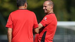 Mister Allegri e i tifosi rossoneri a Milanello: è feeling!