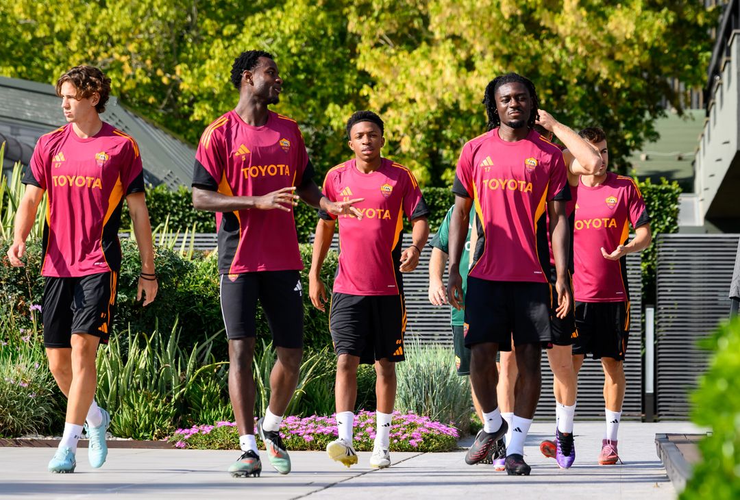 Trigoria, la rifinitura alla vigilia di Roma-Lille – FOTO GALLERY - immagine 36