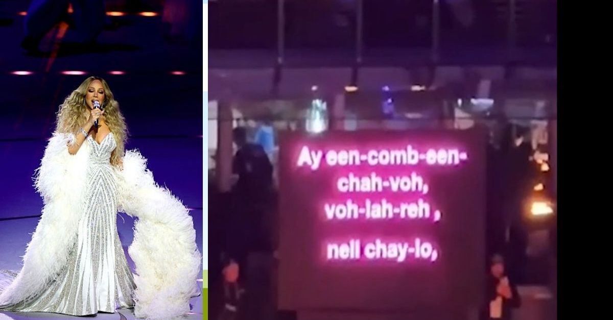 VIDEO / Milano-Cortina, a San Siro Mariah Carey canta ‘Volare’. Il suo gobbo fa il giro del web