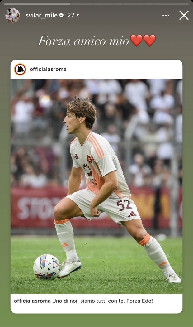 Malore Bove, dalla Roma agli ex compagni giallorossi: i messaggi d’affetto per Edoardo- immagine 4