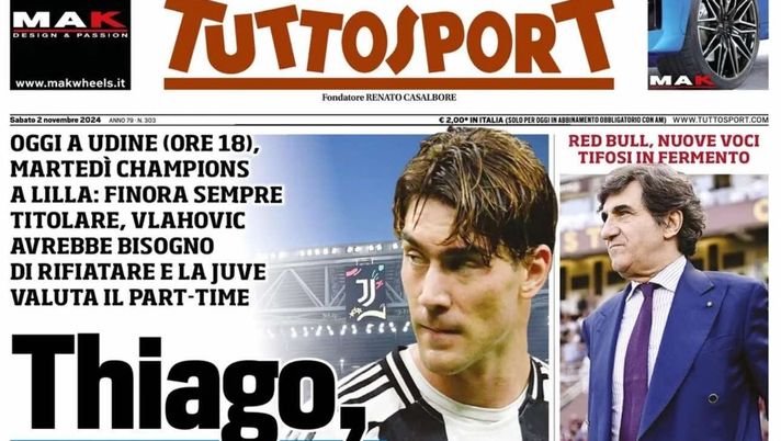 prima pagina tuttosport oggi