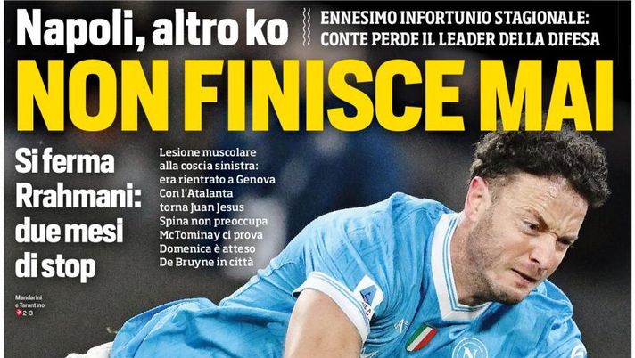 Prime pagine giornali sportivi oggi: il Napoli sui media- immagine 1