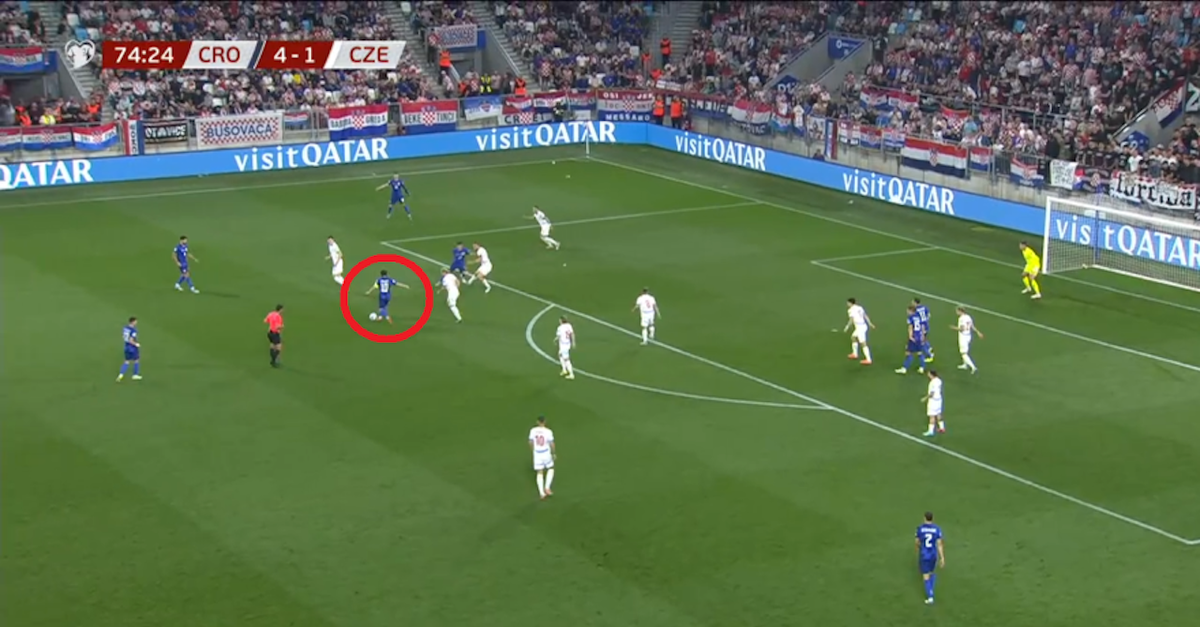 milan modric 232 ancora un genio gol e assist con la croazia video