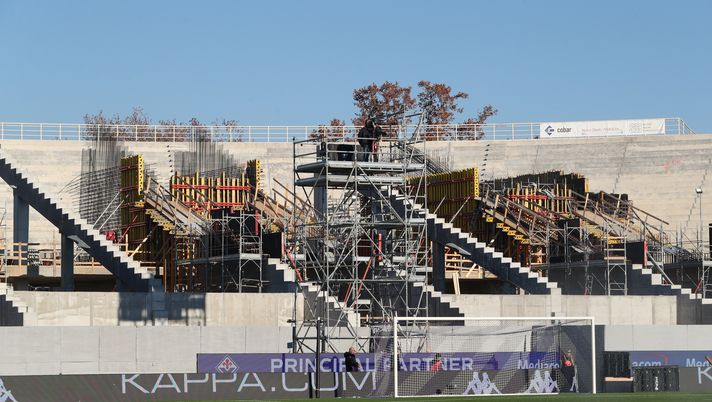 GERMOGLI PH: 14 DICEMBRE 2025 FIRENZE STADIO ARTEMIO FRANCHI SERIE A FIORENTINA VS HELLAS VERONA NELLA FOTO CANTIERE STADIO CURVA FIESOLE Riqualificazione dell’Artemio Franchi: ecco quanto costeranno i lavori - immagine 1