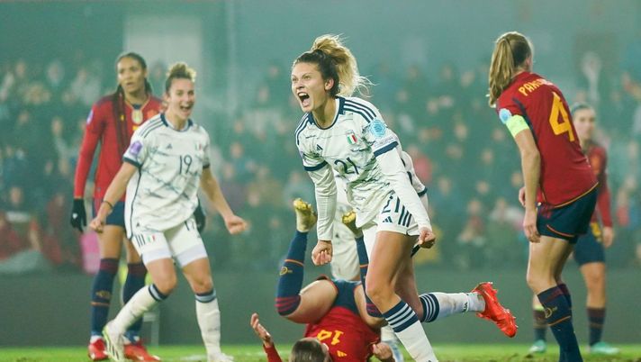 Italia femminile, impresa contro la Spagna: 2-3, in gol la nerazzurra Cambiaghi - immagine 1