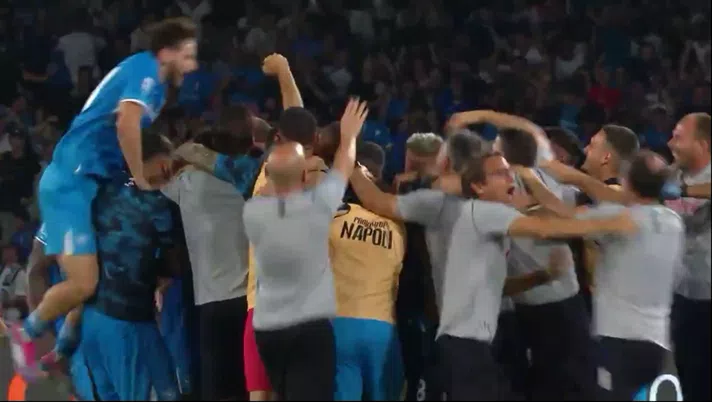 VIDEO Conte, il fratello Gianluca scatenato al gol di Anguissa: l’esultanza - immagine 1