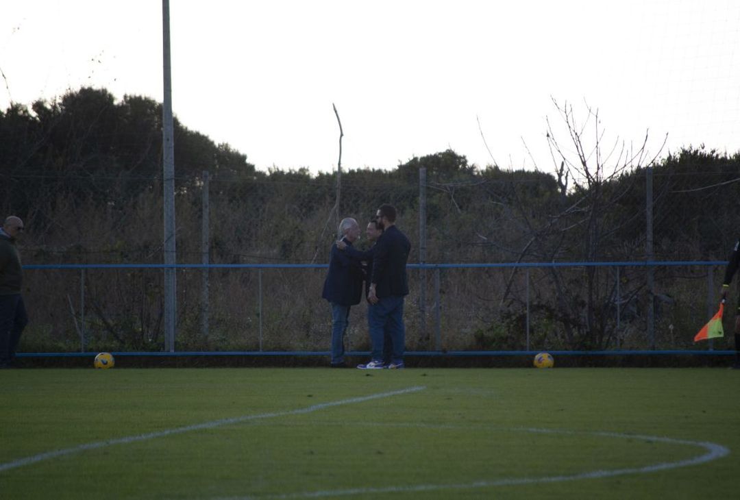 Le immagini dell'allenamento congiunto tra Napoli e Juve Stabia