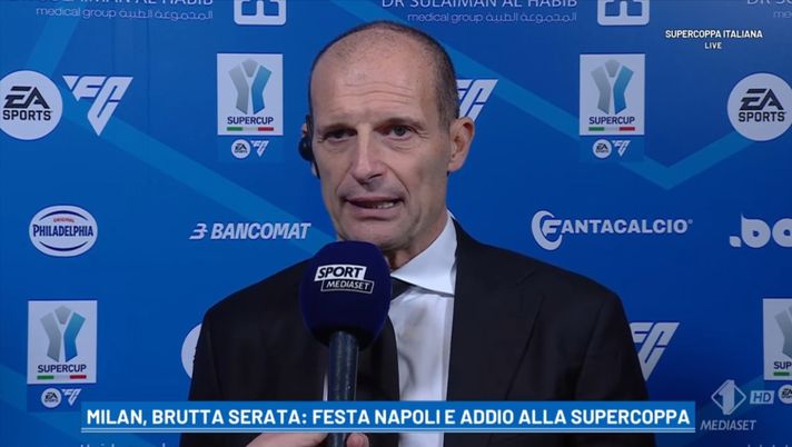 Milan, Allegri: “Prendiamo gol in maniera troppo facile. L’arbitro stasera…” - immagine 1