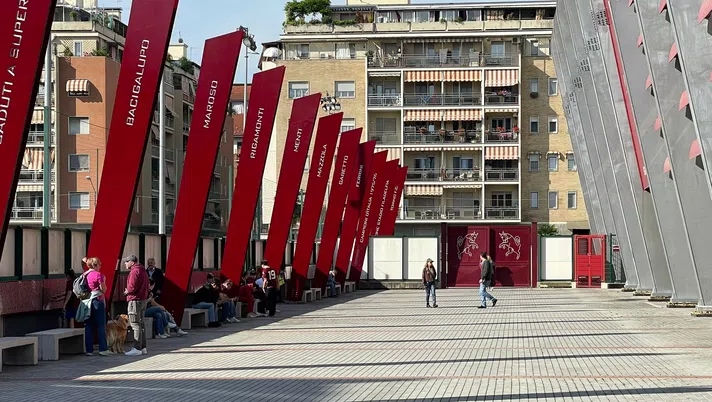 Torino, Rocco Papaleo e i fratelli Manetti in visita al Filadelfia - immagine 1