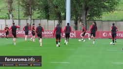 VIDEO – La rifinitura alla viglia del Bayer: presenti Lukaku, Smalling e Pellegrini