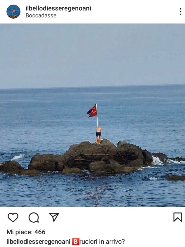 Il solito derby di Boccadasse: la bandiera del Genoa, togli e metti…- immagine 2