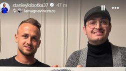 FOTO Lobotka e il suo nuovo quadro per la casa. Una vera e propria opera d’arte!