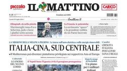 PRIMA PAGINA IL MATTINO OGGI: “Kvarashow”