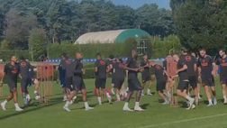 VIDEO FCIN1908 / Inter, allenamento alla vigilia dell’Ajax: esercizi di attivazione ad Appiano