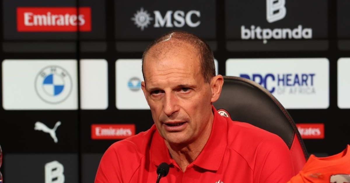 Allegri in conferenza prima di Torino Milan: “Pulisic ha avuto un attacco di febbre, vediamo domani come sta” Allegri in conferenza prima di Torino Milan: “Pulisic ha avuto un attacco di febbre, vediamo domani come sta”