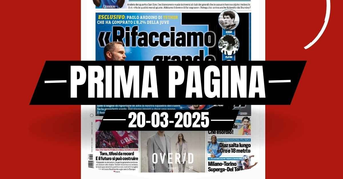 prima pagina tuttosport juve