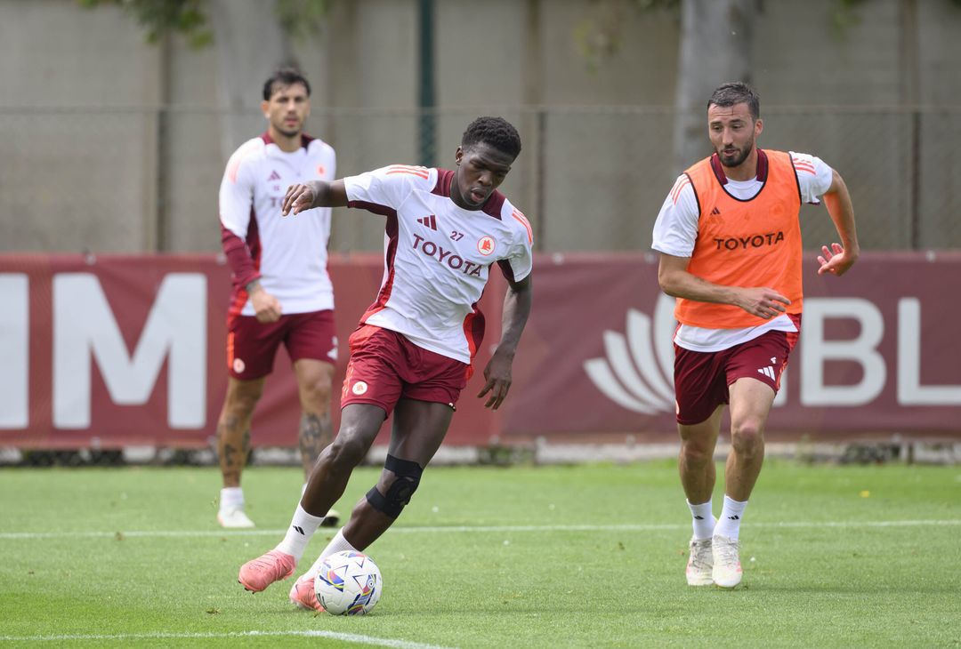 Trigoria, l’allenamento a tre giorni dalla gara con il Torino – FOTO GALLERY - immagine 3
