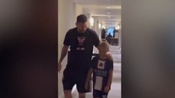 VIDEO / Il figlio di Sneijder incontra Messi: che gioia!