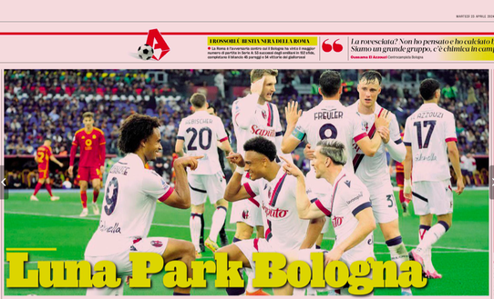Colpo Champions del Bologna a Roma: le aperture dei giornali- immagine 2