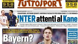 PRIMA PAGINA TUTTOSPORT OGGI: “Bayern? Yildiz vuole la Juve”