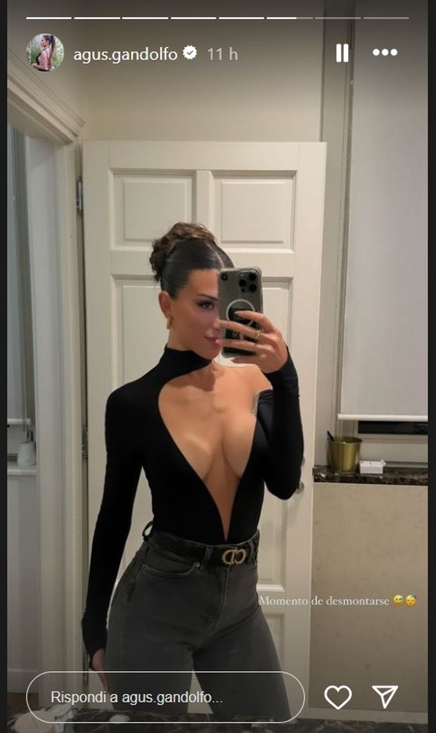 Agustina, l’abito giallo scelto per la festa dell’Inter. E pure in jeans è bellissima- immagine 2