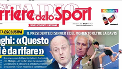 PRIMA PAGINA CORRIERE DELLO SPORT OGGI: “Dela Spacca: «Noi vinciamo rispettando le regole»”