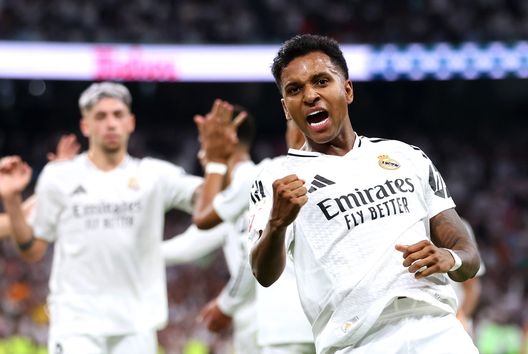 Tutta la gioia di Rodrygo (Foto di Florencia Tan Jun/Getty Images) Tutta la gioia di Rodrygo (Foto di Florencia Tan Jun/Getty Images)